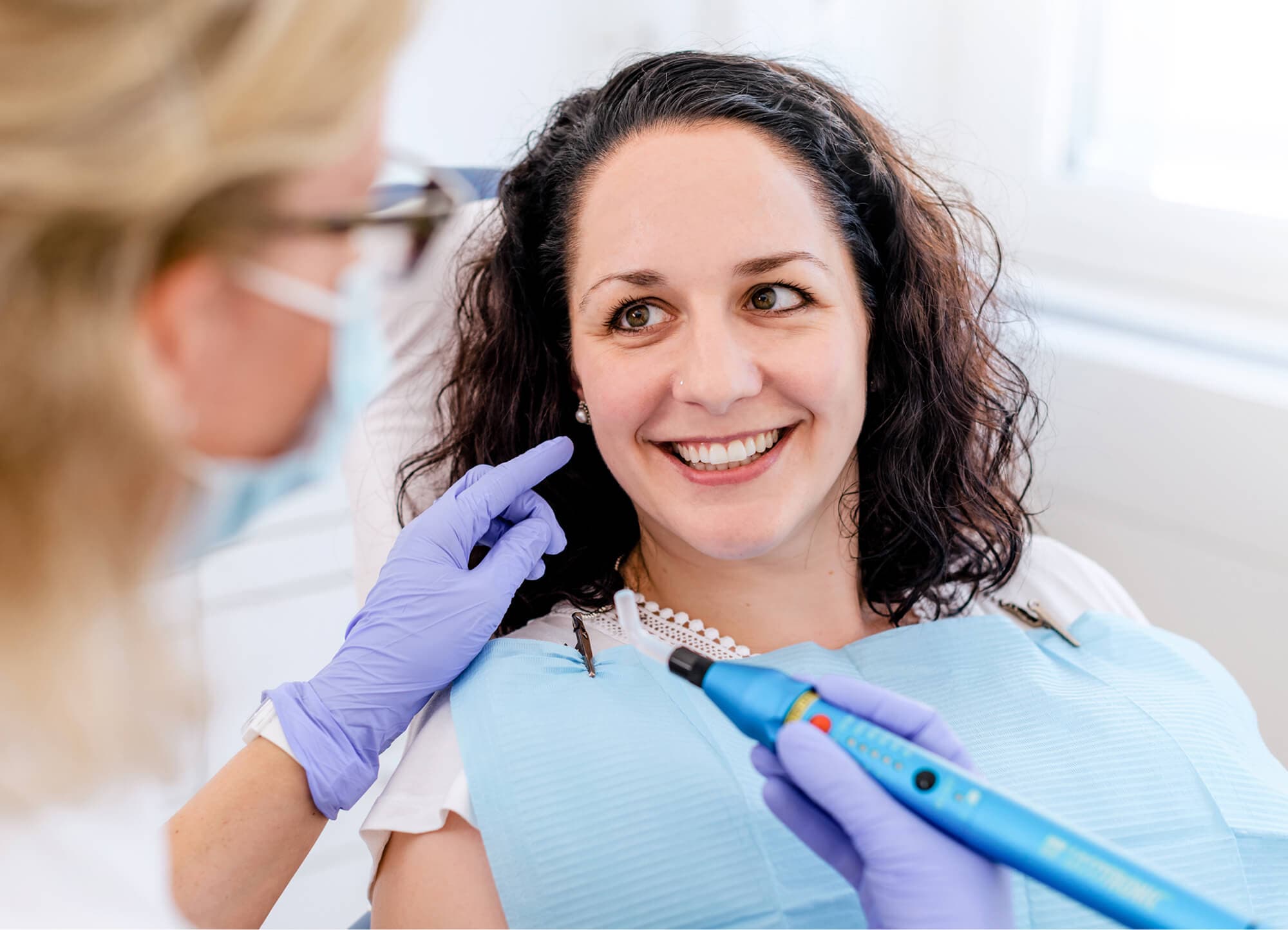 Besprechung mit Patientin